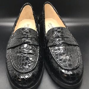Jon Josef alligator textured loafers